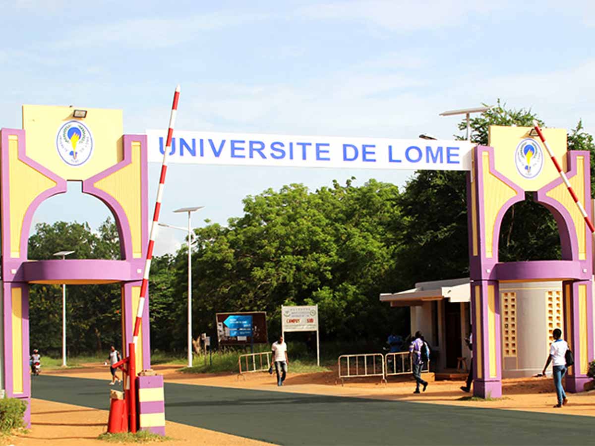 Rich results on Google's SERP when searching for 'Université de Lomé'