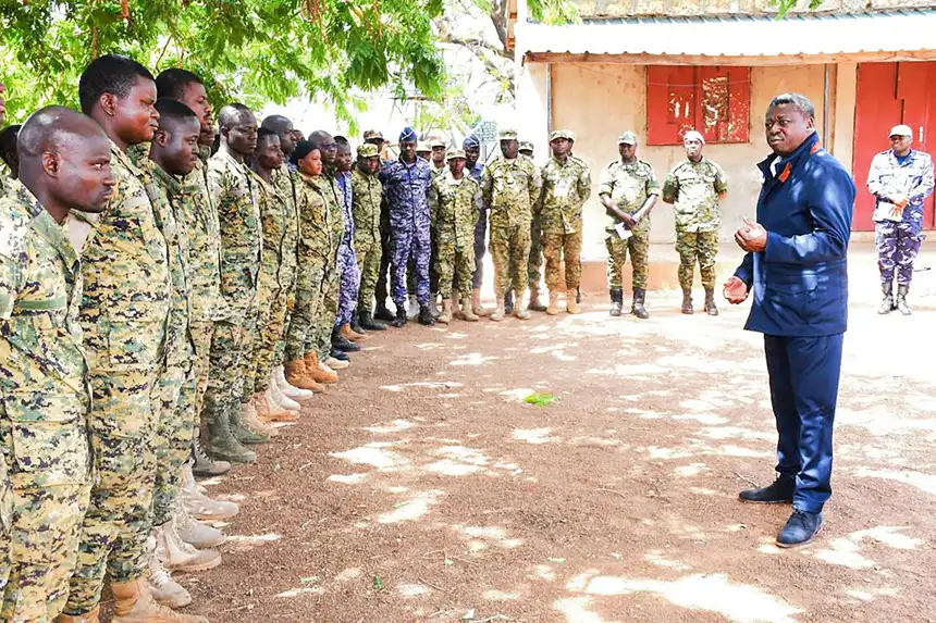 Au front à Tchamonga